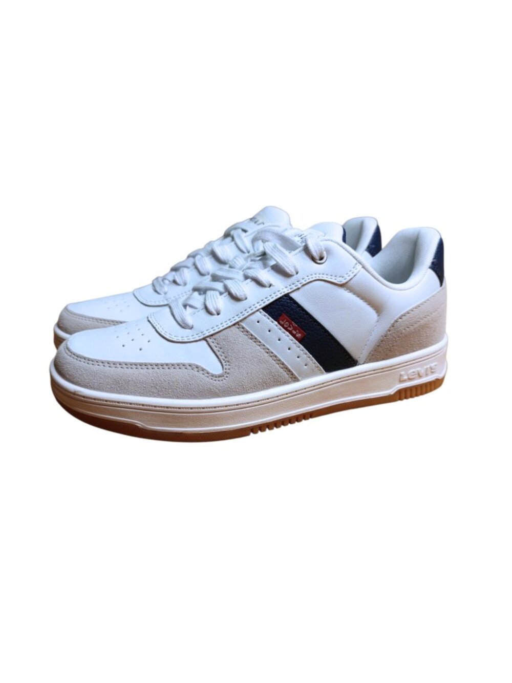 Levi's Men's Drive Lo Low-Top Sneakers Size 7M White / Natural / V 500-14226